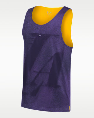 Los Angeles Lakers Standard Issue Nike Men's Mesh Basketball